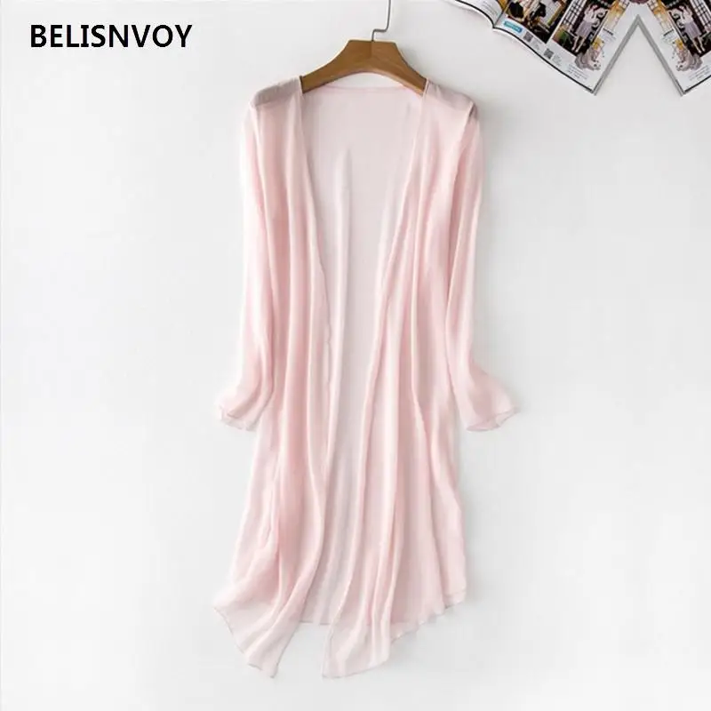 Шифоновое пальто большого размера летняя стильная модная женская одежда черная