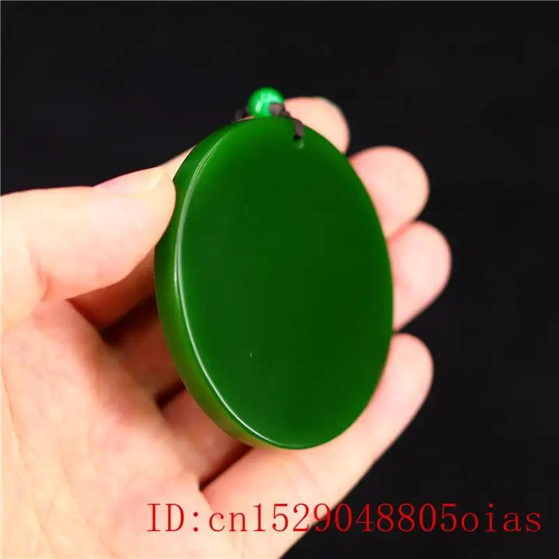Зеленый нефритовый кулон ювелирное ожерелье Шарм для мужчин китайские женщины