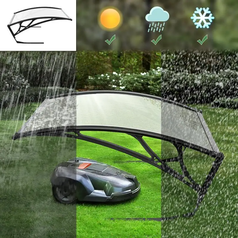 저렴한 휴대용 잔디 깎는 기계 로봇 차고 지붕 보호자 그늘 안정적인 정원 야외 안티-비 태양 그늘 대피소 천막 77x103x46 Cm 새로운