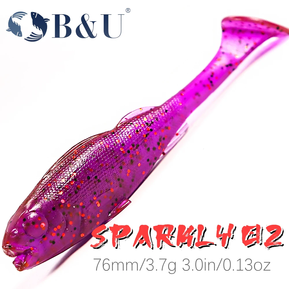 

B&U Fishing Lures Soft Bait ES Easy Shiner 76 95 Big Trout Baits Lure Crankbait Iscas Artificial Wobblers Pesca