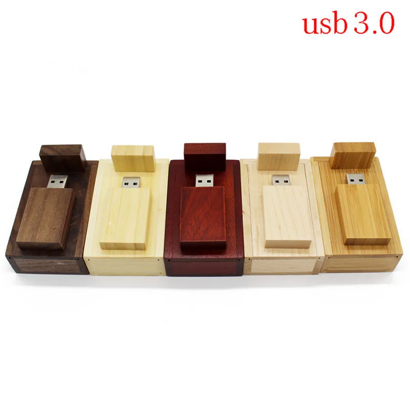 TEXT ME Wooden + box usb флешка Флешка 4 ГБ 8 16 32 maple 3 0 деревянный логотип гравировка