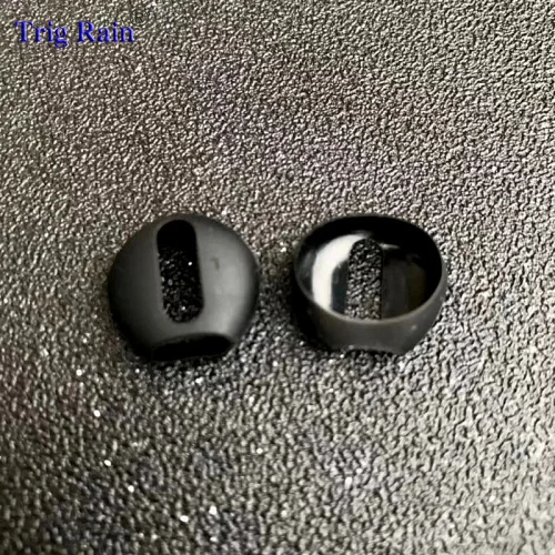 2 шт./пара амбушюры для Airpods Беспроводной Bluetooth для iphone 7 7plus наушники силиконовые вкладыши Шапки наушники чехол подушечки вкладышей - Цвет: Black