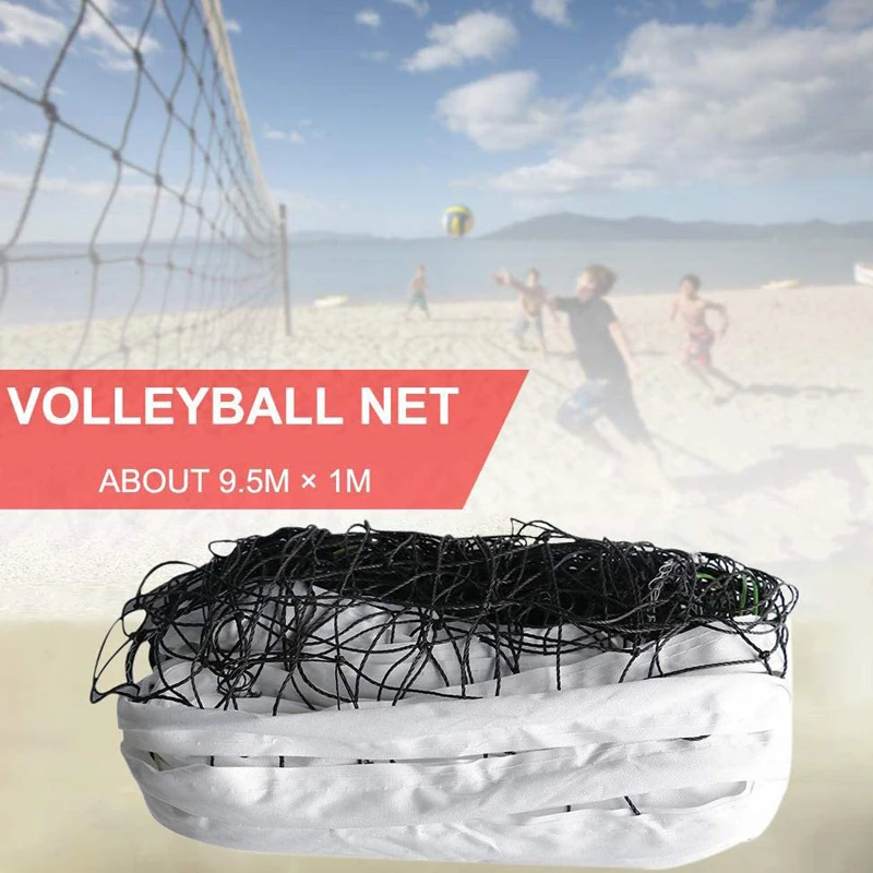 

New Volleyball Net Steel Wire Set Portable for Beach Outdoor Backyards Sports Training Drop Shipping