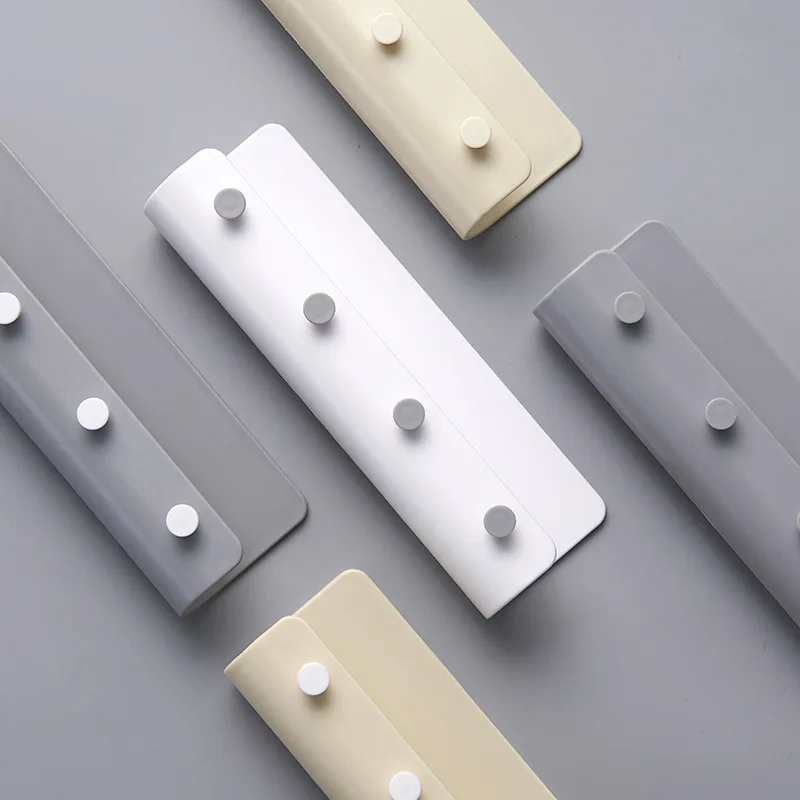 

2 Pcs Hot New Three Color Key Holder Rack Post Organizer Letter Box Mail Door Hanger Wall Mount 4 Hooks Home Holks Tools