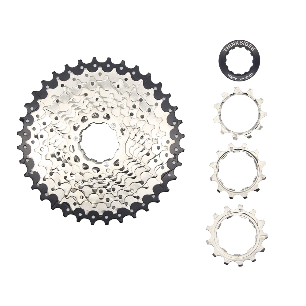 Цена Кассета велосипеда ThinkRider, свободное колесо для велосипеда Shimano, 8 9 10 11 скоростей, 36T 40T 42T 46T 50T 52T