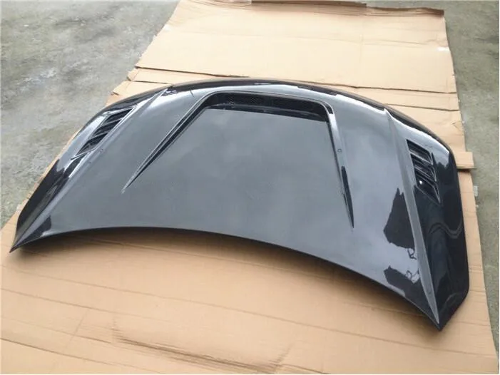 A7 S7 RS7 Настоящее углеродное волокно передний бампер автомобиля капоты двигателя