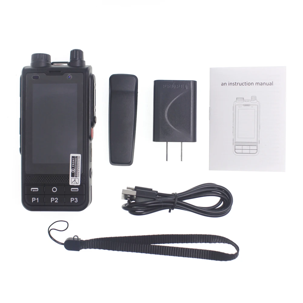 anysecu 4g network radio android 8 1 unlock ltewcdmagsm poc radio 4200mah walkie talkie work with real ptt zello free global shipping