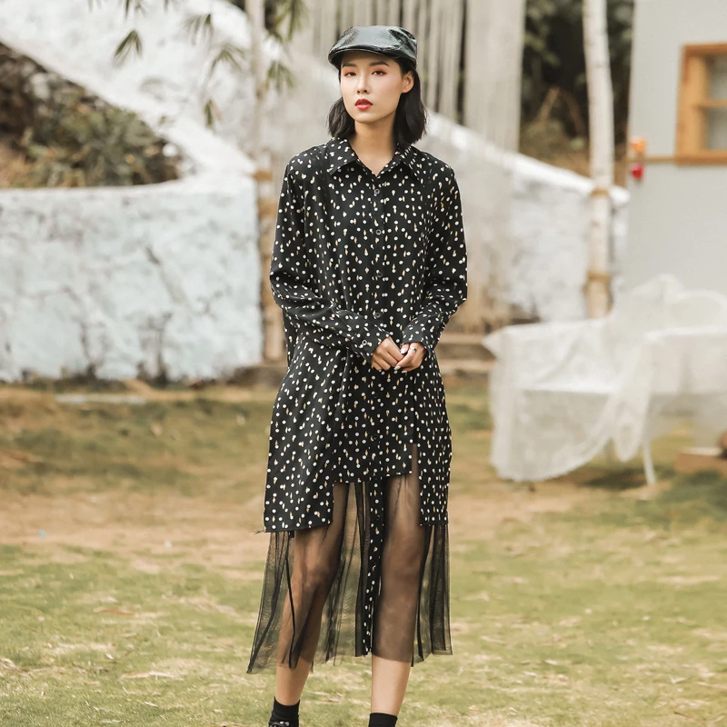 LANMREM можно отправить дизайн Ниша Женская ткань весна 2020 новинка сетка пэтчворк