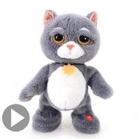 electric tabby cat toy dancing singing cat plush doll toyds for children electronic animal cat birthday gift for boy and girl