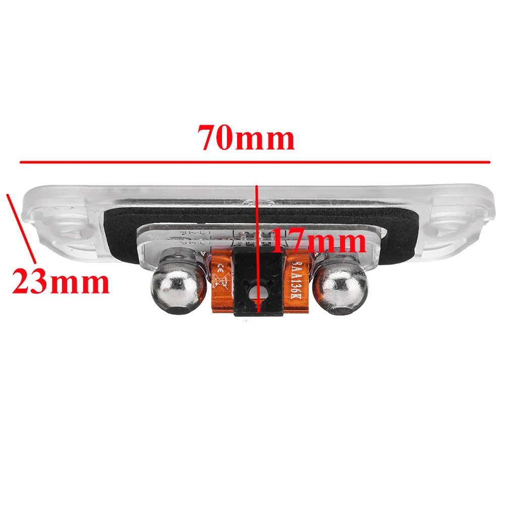 2 белых светодиодных лампы для номерного знака Mercedes-Benz AMG ML GL R Class W164 W251 3-SMD DC 12 В
