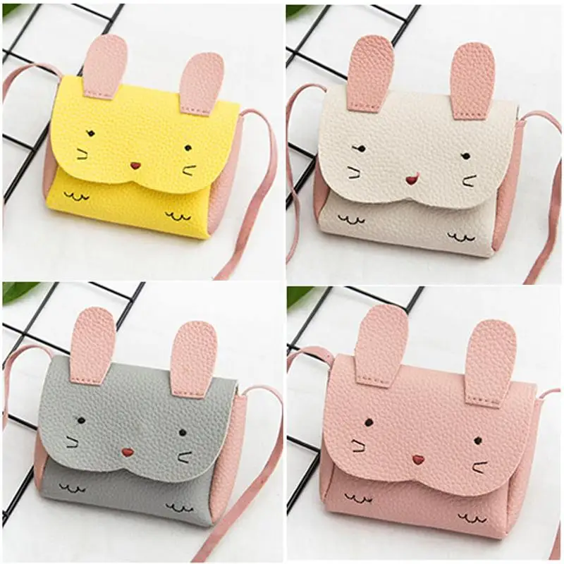 

31 детская сумочка, детские мини-Сумки из искусственной кожи, сумка-мессенджер с кроликом, Портативная сумка, кошелек для монет, милые сумки н...