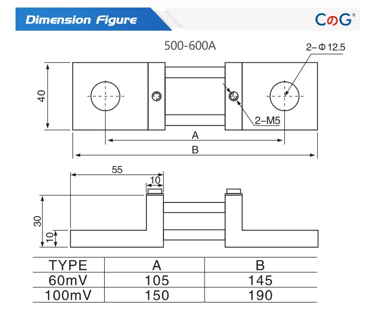 CG FL-2D DIN Тип шунта 250A 300A 400A 500A 600A 60mV 100mV латунный DIN медный резистор DC Шунты для тока аналоговые панели метр