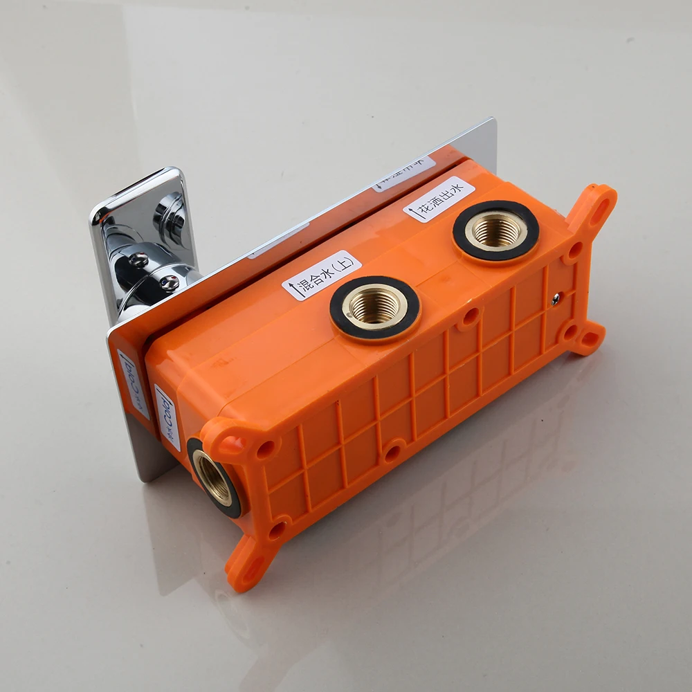 KEMAIDI хромированные смесители для душа ванной комнаты дождевой 3 способа черный