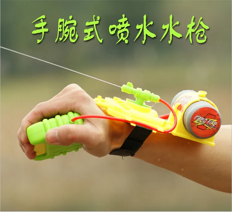

2021 New 5m Range Summer Children's Toys Songkran Festival Water Battle Spray Gun Wrist Water Nerf Gun Armas