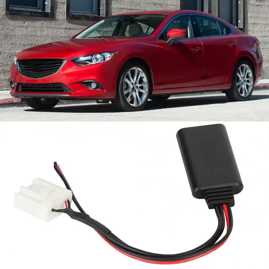 Автомобильный порт AUX bluetooth, беспроводное аудиоустройство адаптер кабель подходит для Mazda M6 M3 RX-8 MX-5 автомобильный аудио кабель araba aksesuar