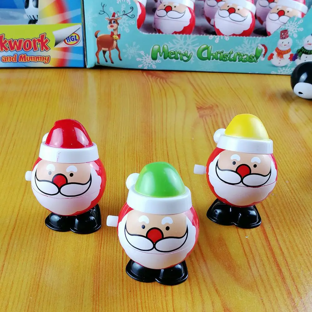 

Christmas Wind-Up Toys Open Mouth Santa Claus Xmas Elk Penguin Snowman Toys Merry Christmas Gifts Kids Favor Noel Funny Toys
