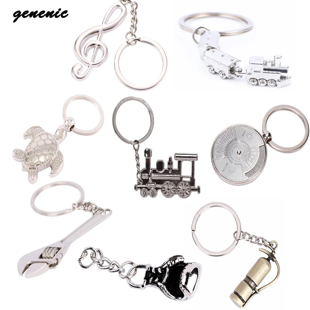 Креативная модель из сплава металлический брелок огнетушитель с поездом вечный