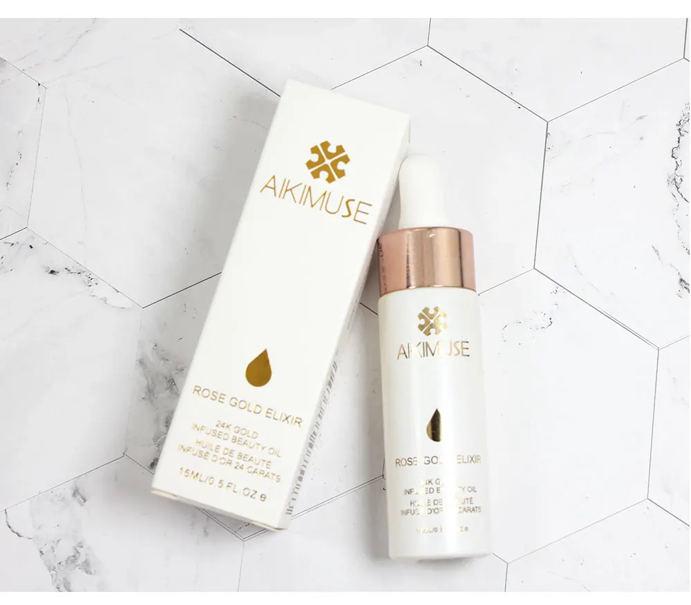 Kimuse 24K розовое золото Infused beauty Oil Elixir Кожа Макияж эфирное масло перед праймером косметика/основа Увлажняющая масло для лица