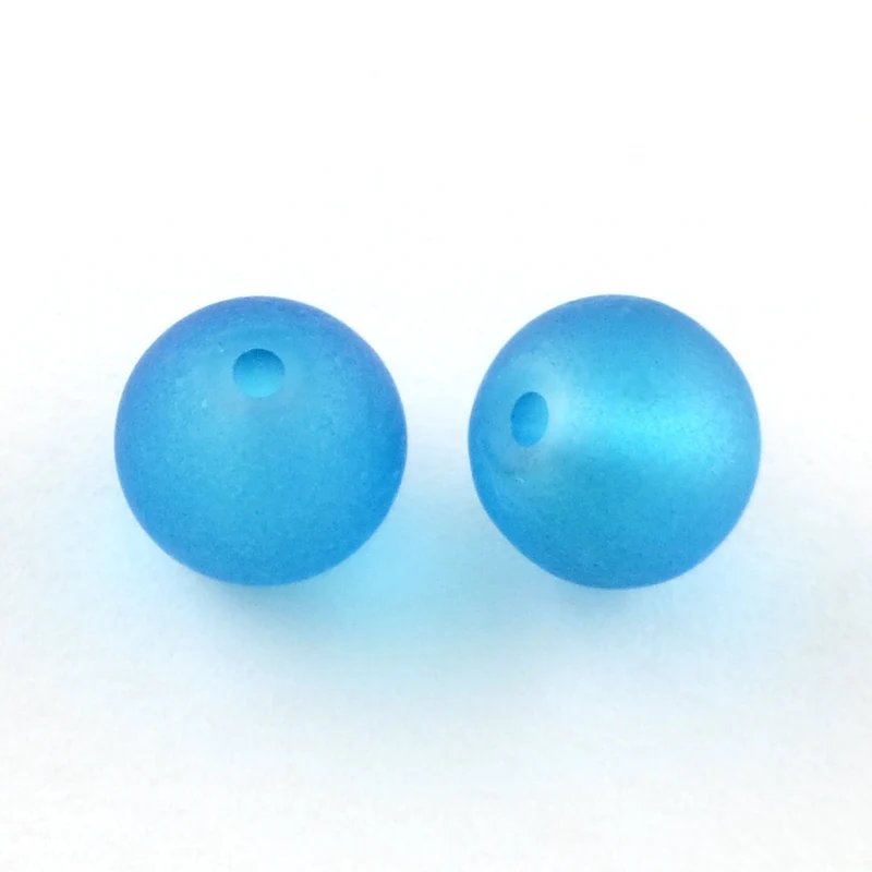 

5 Bag 4/6/8/10mm Transparent Frosted Glass Beads Mixed Color Round Beads for DIY Jewelry Making , Hole: 1mm