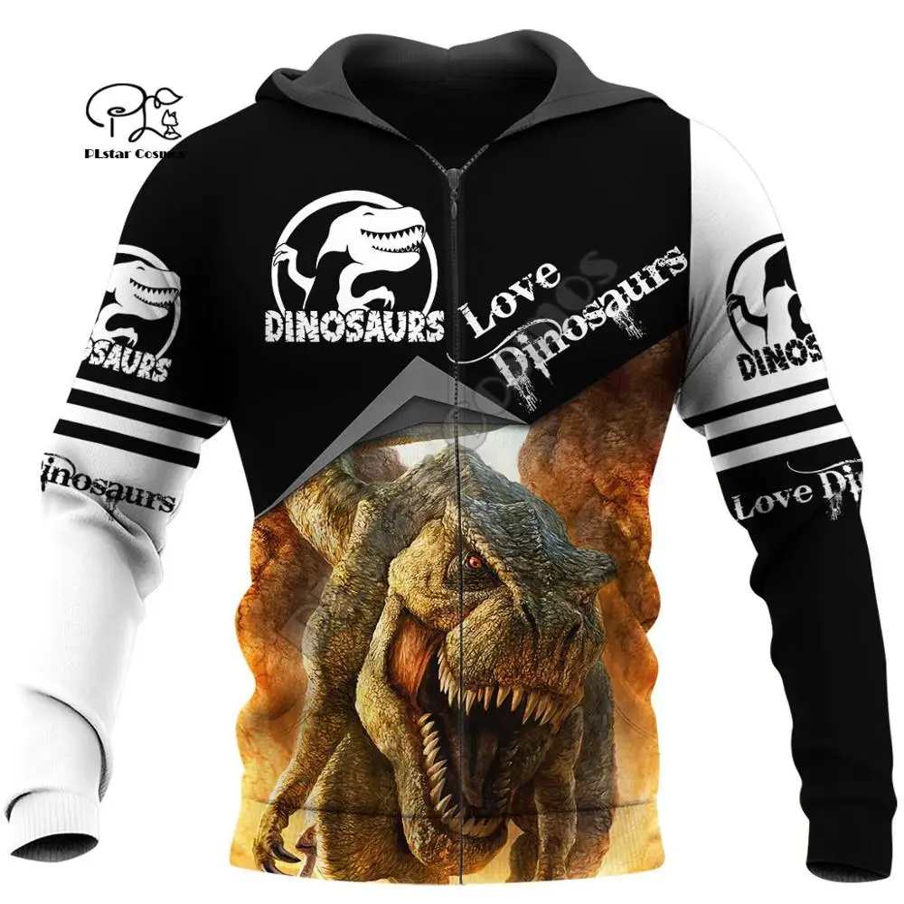 

PLstar Cosmos 3DPrint Hunter Hunting Dinosaur Animal Unisex Harajuku Streetwear Man/Woman Funny Hoodies/Sweatshirt/Jacket/-c16