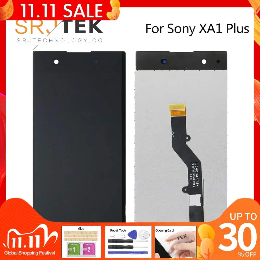 Оригинальный ЖК дисплей 5 дюйма для Sony Xperia XA1 Plus G3412 G3416 G3426 G3421 сенсорный экран