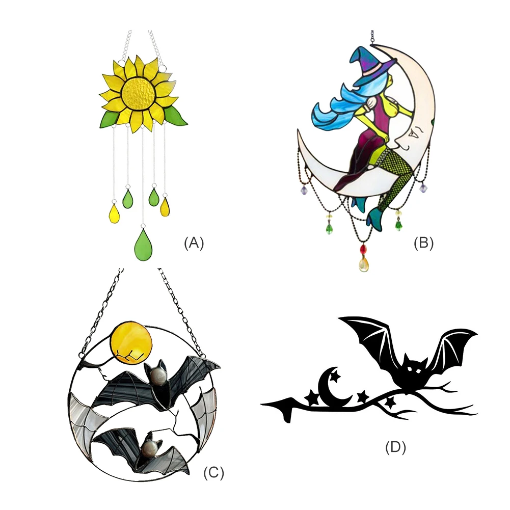 Подвеска с эмалью в виде подсолнуха акриловые ветряные колокольчики подвесное
