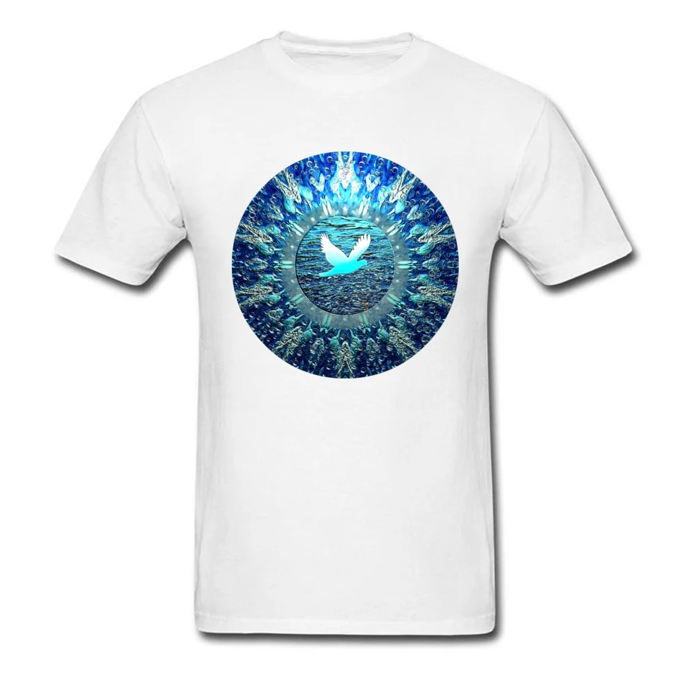 

BLUE BIRD MANDALA Print Pattern Cool Men's T-Shirt