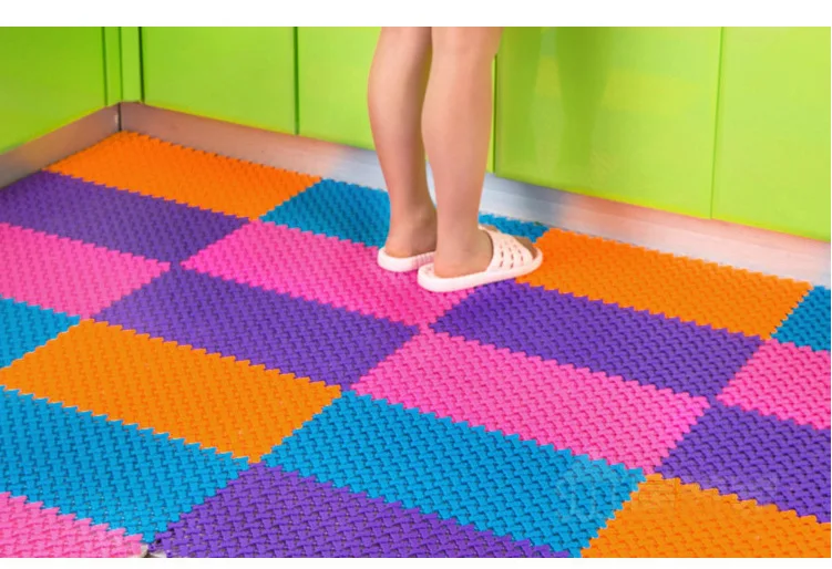 Комбинированный Противоскользящий коврик для ванной из ПВХ в стиле пэчворк