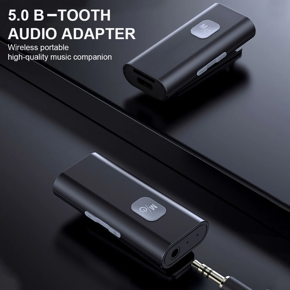 

Car Audio Bluetooth-Compatible 5.0 Receiver Rechargeable Wireless Adapter Noise Reduction Supports AUX TF Card Car Accessories