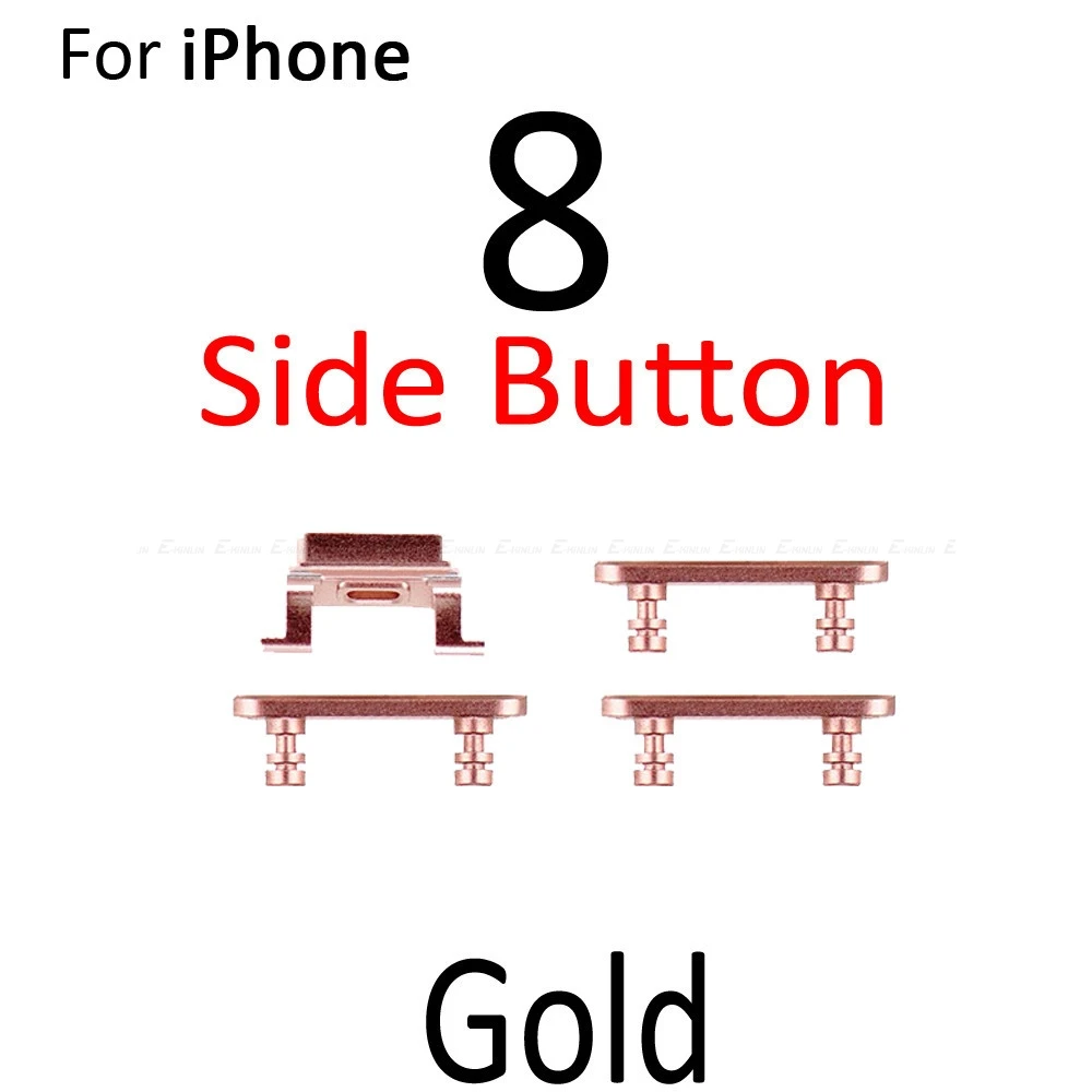 Держатель лотка для sim-карты для iphone 8, 8 Plus громкость вибрировать ключ переключатель электрозамок набор боковых кнопок Корпус Запасные части