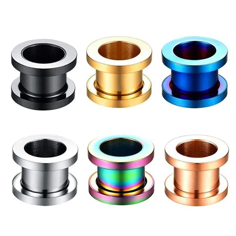 1 шт. стальная Пинна для ушей двойной Гудок Расширения тела пирсинг ювелирные