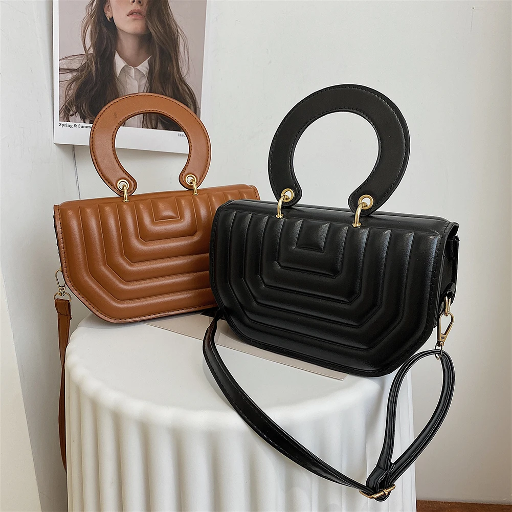 

Винтажная женская сумка на плечо, однотонный мессенджер из искусственной кожи на цепочке, Хобо, дамские сумочки для покупок