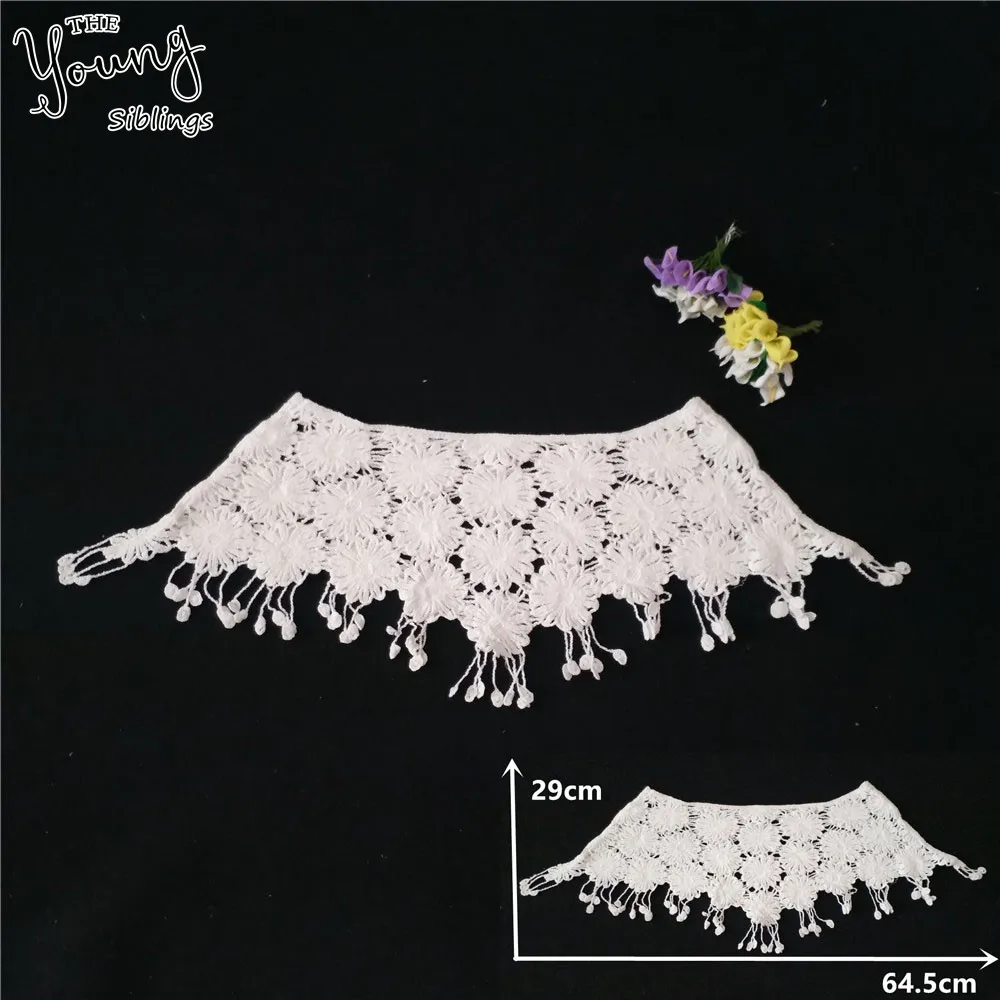 Новое поступление выдолбленная шаль кружевной воротник вышивка вырез сделай сам