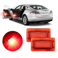 car door open safety warning lights flashing for tesla model x s auto anti collision trunk lamp interior bulb signal lamp