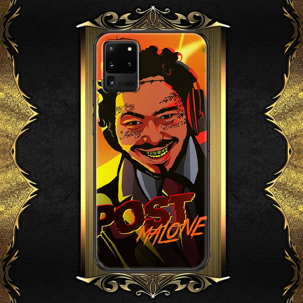 Чехол для телефона Post Malone Beerbongs Samsung Galaxy Note 4 8 9 10 20 S8 S9 S10 S10E S20 Plus UITRA Ультрачерный