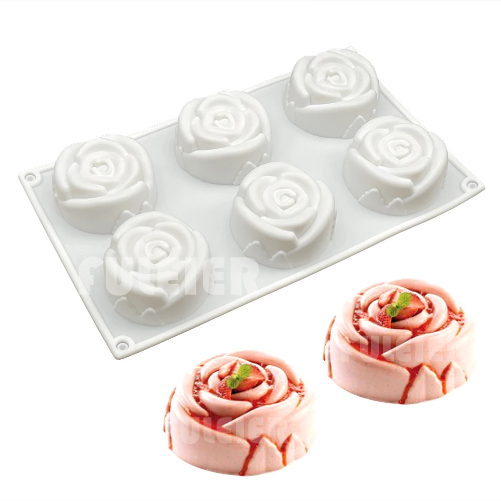 

Diy Flower Shape Silicone Cake Mold For Baking Dessert Ice Jelly Mousse Cake Decoration Chocolate Candy Pastry Mould Bakeware