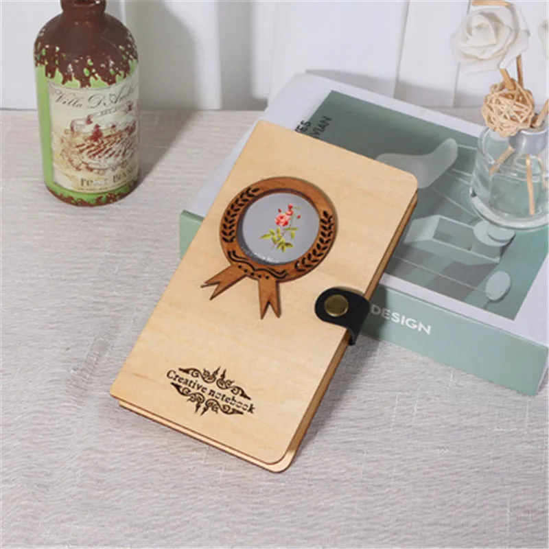 

Wooden Photo Album Diy Handmade Vintage Plant Plant Photo Album Antique Kraft Paper Baby Growth Wedding Commemorative PhotoAlbum