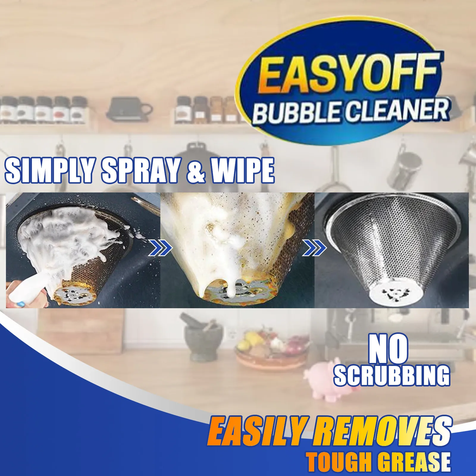 

Easyoff Kitchen Decontamination Powder Cleaner Oil Stain Cleaning 30ml Decontamination Descaling Detergent Hot Sale 2021