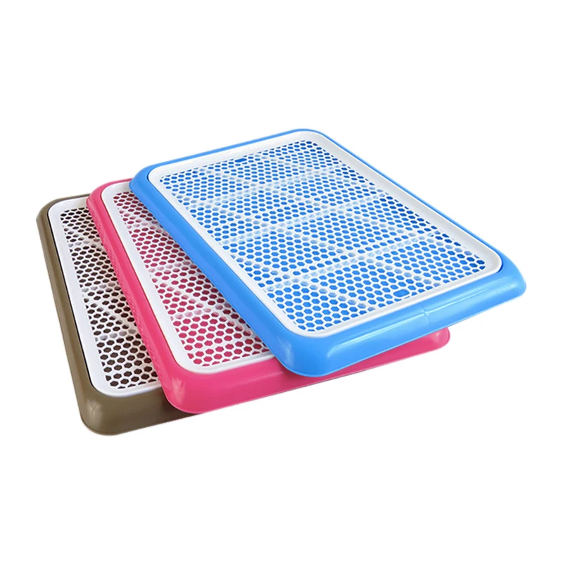 

Portable Pet Toliet Training Plastic with Pillar Toilet Mat Training Potty Dog Pad Tray Toilet Training Urinary Trainer Pee Pad