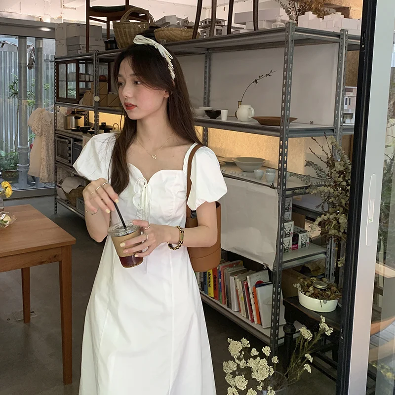 Темпераментное нежное платье женское Бандажное корейское тонкое облегающее