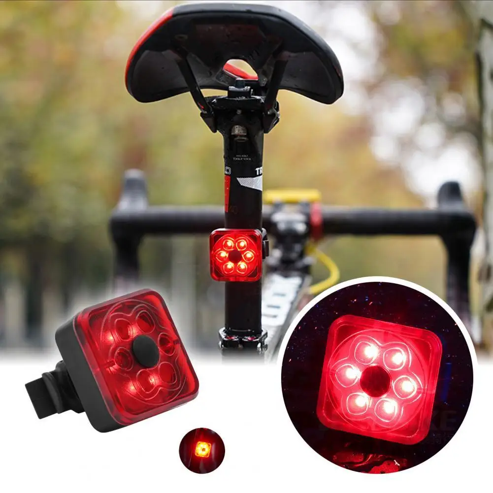 

360 Degrees Rotatable Bike Tail Light High Brightness Waterproof LED USB Rechargeable Bicycle Taillight for Night Riding
