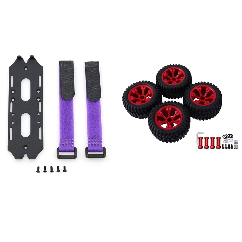 

Металлический лоток батареи для Axial SCX10 II 90046 90047 Wraith, фиолетовый и для Wltoys 12428 144001 колесо широкая шина