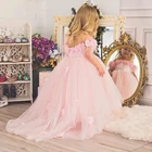 Женское платье с перьями JONANY, платье принцессы для первого причастия, дня рождения