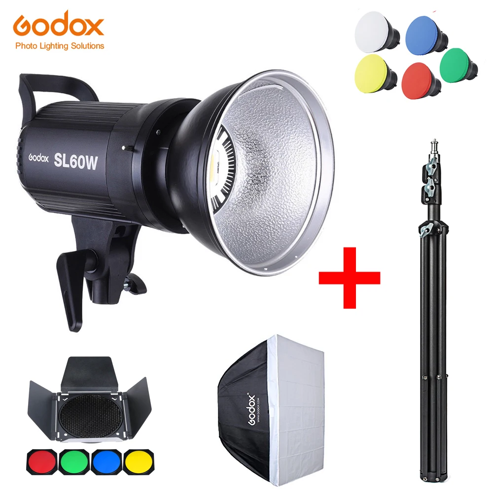 Светодиодная лампа для видеосъемки Godox SL60W белая версия 5600K непрерысветильник