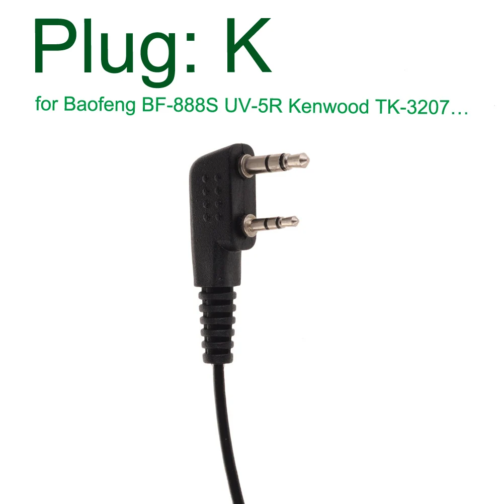 2Pin динамик микрофон для Kenwoode TK3107 TK3207 Walkie Talkie Baofeng UV5R UV-5RA 888S и Wouxun KG-UV6D Radi | Мобильные