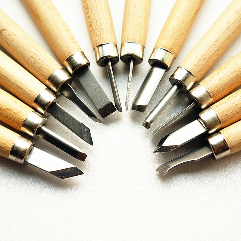 12 шт./компл. искусственный нож ручной резец набор столярных искусств инструмент