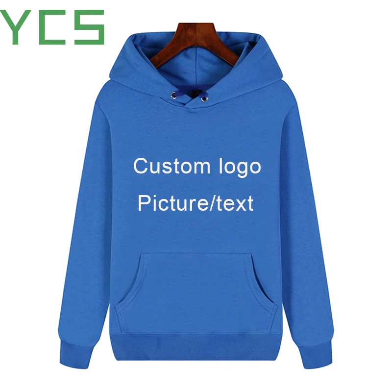 Мужская/Женская толстовка из 100% хлопка YCS Store персонализированная с логотипом на