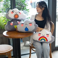 hot kawaii double sided 3d clouds plush pillow kids plush toys soft sofa cushion baby sleeping pillow gift girl room decoration