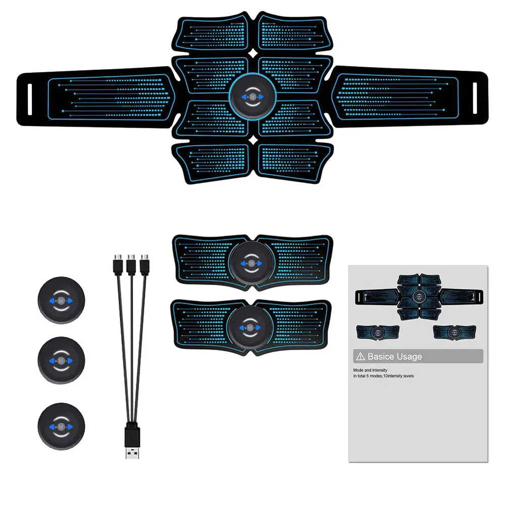 EMS стимулятор мышц живота тренер Электрический usb зарядник для Вес потери Стикеры