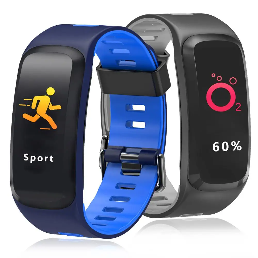 F4 Bluetooth Smart Band Sports Watch Health Heart rate Waterproof fitness tracker Bracelet for Android IOS Wristband Clock | Электроника